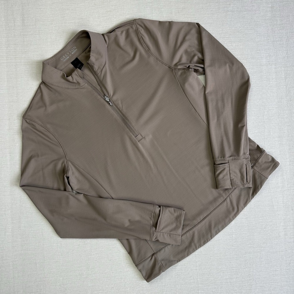 Greyson Halley 1/4 Zip Performance Pullover Long Sleeve Shirt Women M Golf Gym